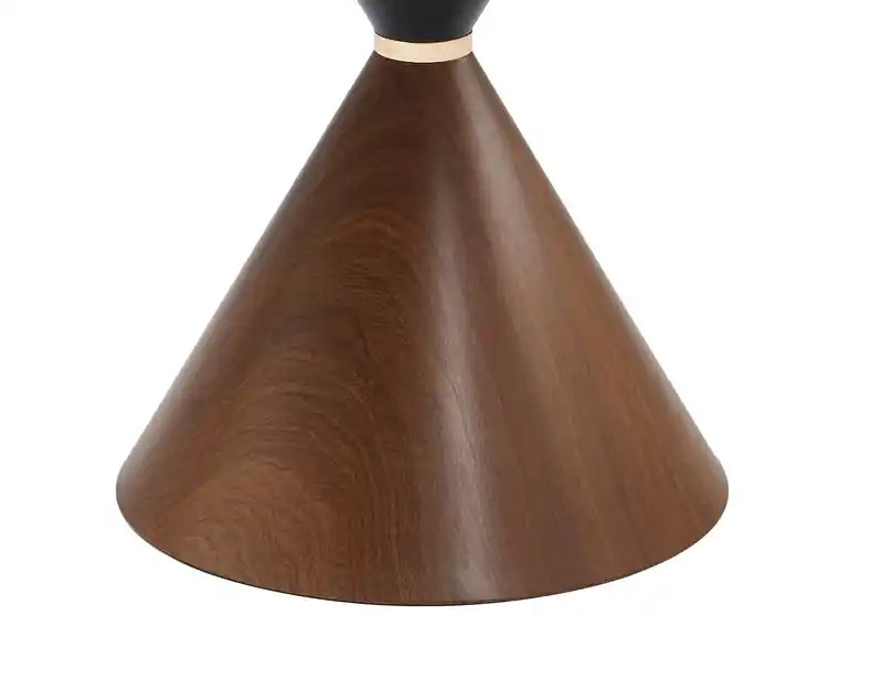 Dining Table with Sintered Stone Top, Hourglass Base with Gold Accent - 47.25W Round