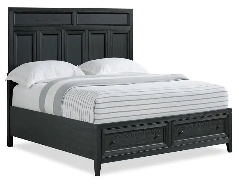 Casa Panel Bed with Headboard & Frame
