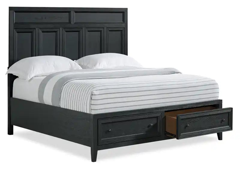 Casa Panel Bed with Headboard & Frame