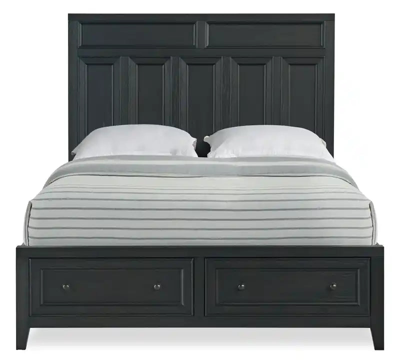 Casa Panel Bed with Headboard & Frame