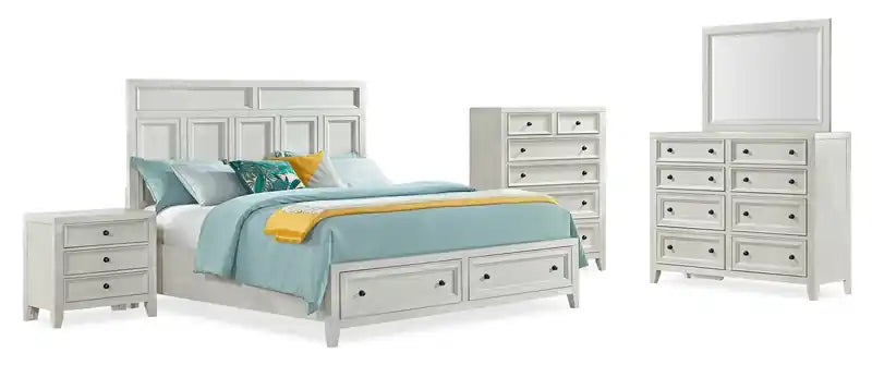 Casa Panel Bed with Headboard & Frame