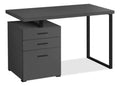 Clayton 47.25 Reversible Office Desk with 3-Drawers