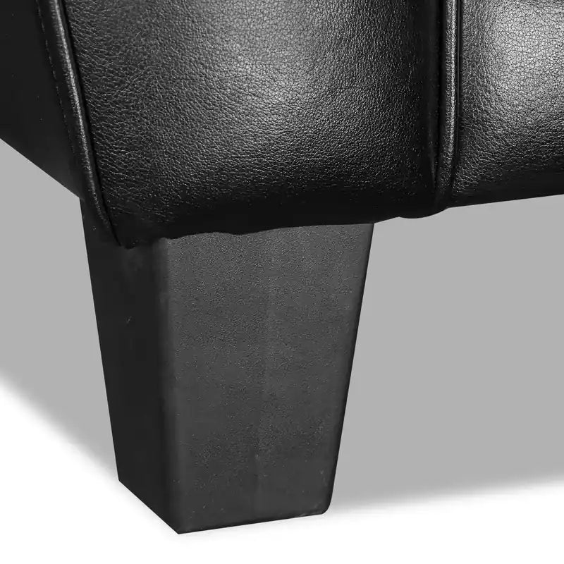 Curt 41 Genuine Leather Chair with Button Tufting