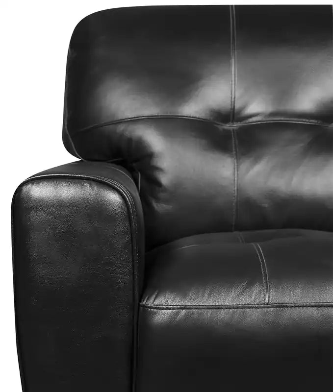 Curt 41 Genuine Leather Chair with Button Tufting