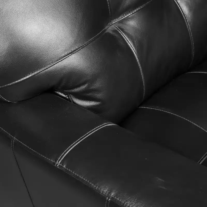 Curt 41 Genuine Leather Chair with Button Tufting