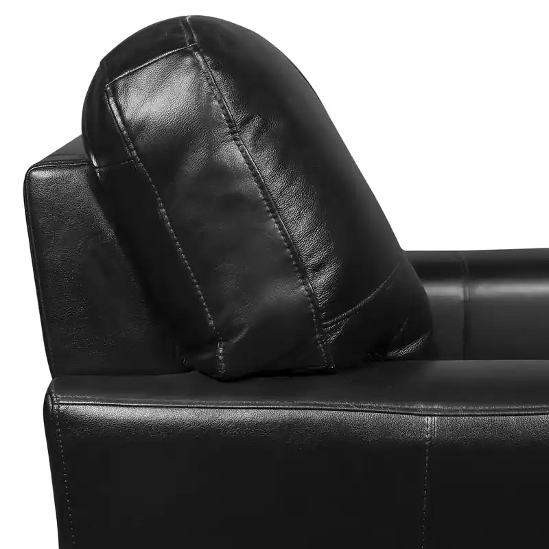 Curt 41 Genuine Leather Chair with Button Tufting
