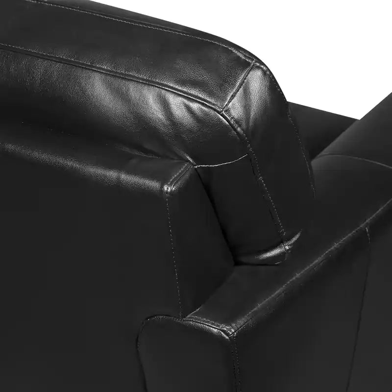Curt 41 Genuine Leather Chair with Button Tufting