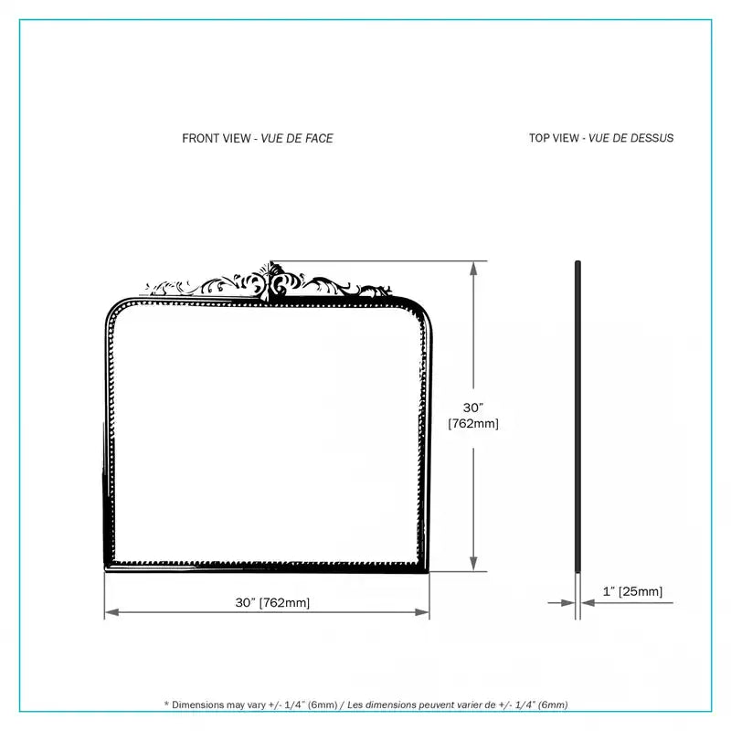 Camans Gold 29.92 Mirror