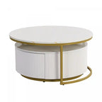 Sophia 27.6 Modern Nesting Coffee Table With Storage Drawer