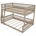 Sabrina Full Xl Over Queen Solid Wood Convertible Design Bunk Bed With Ladder