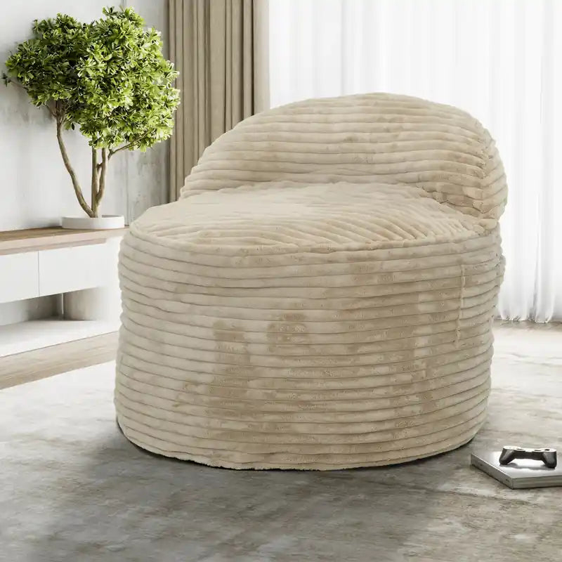 Sealy Teddy Corduroy High Density Foam Bean Bag Chair