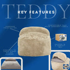 Fauteuil poire en mousse haute densité Teddy Corduroy