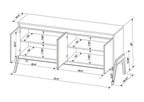 Buffet Mid-Century Modern 63.32 avec pieds en bois massif - Grège