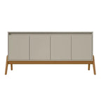 Buffet Mid-Century Modern 63.32 avec pieds en bois massif - Grège