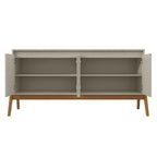 Buffet Mid-Century Modern 63.32 avec pieds en bois massif - Grège