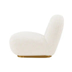 Fauteuil d'appoint moderne en chenille