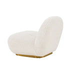 Fauteuil d'appoint moderne en chenille