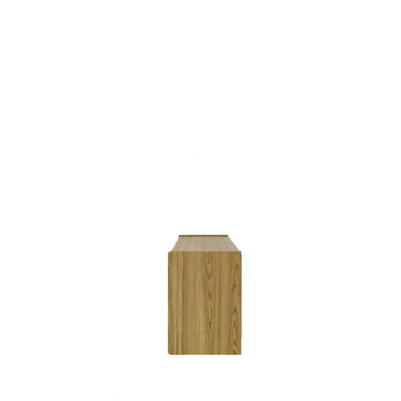 Manhattan Comfort Munoz 87.12 TV Stand with Three Compartments & Media Shelves - Off White Gloss
