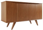 Manhattan Comfort Tudor 53.15 Sideboard with 4 Shelves - Maple Cream