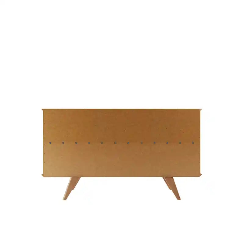 Manhattan Comfort Tudor 53.15 Sideboard with 4 Shelves - Maple Cream
