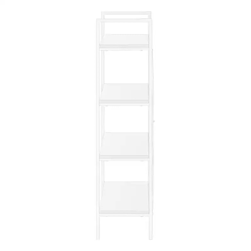 White White Metal Bookcase