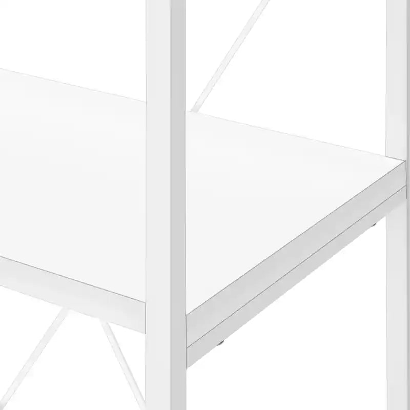 White White Metal Bookcase