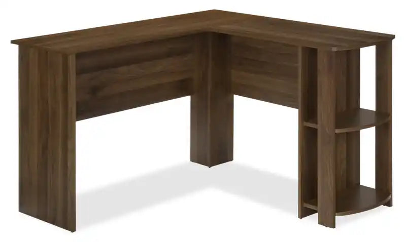 Eason 47 L-Shaped Office Desk with Shelf