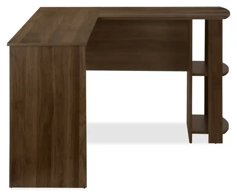 Eason 47 L-Shaped Office Desk with Shelf