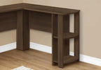 Bureau d'angle Eason 47 avec étagère