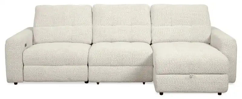 Scott Living Elevate Modular 3-Piece Right-Facing Chenille Fabric Power Reclining Sectional