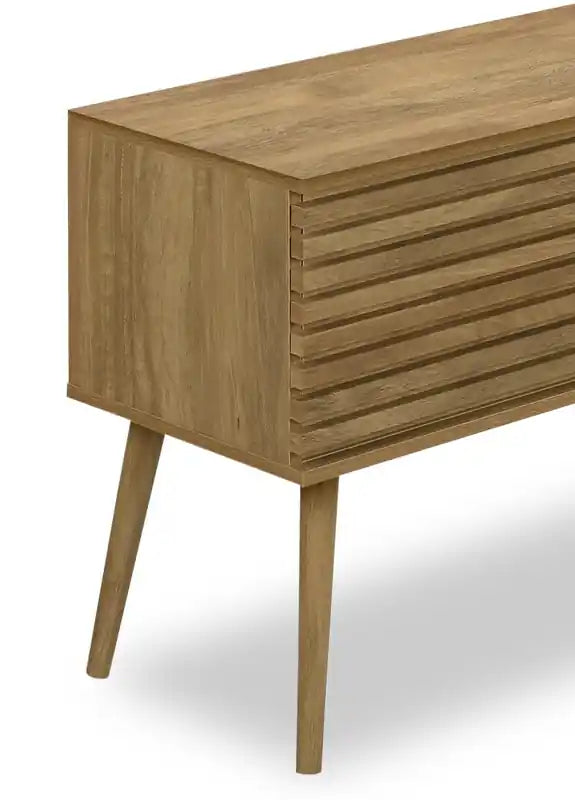Gemma 72 Rustic TV Stand with Storage and Cable Management for TVs up to 80- Brown