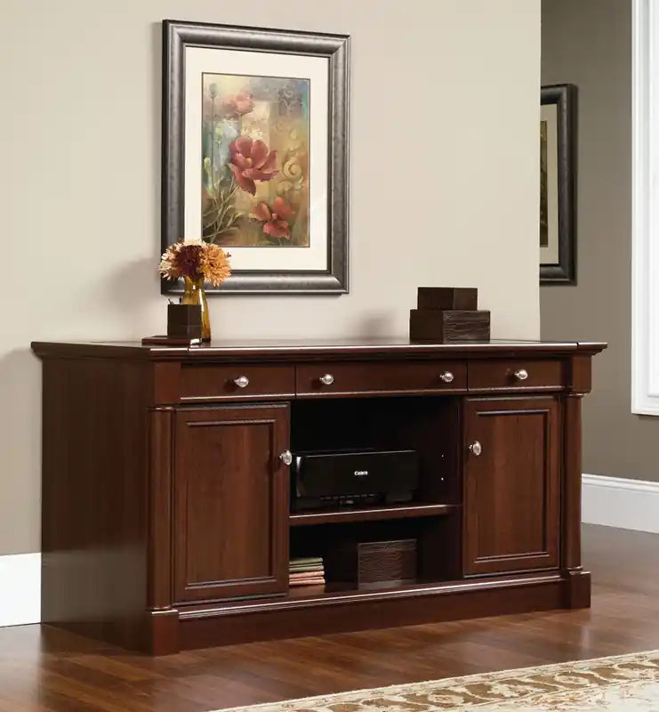 Palladia 62.05 Office Desk with Storage - Select Cherry