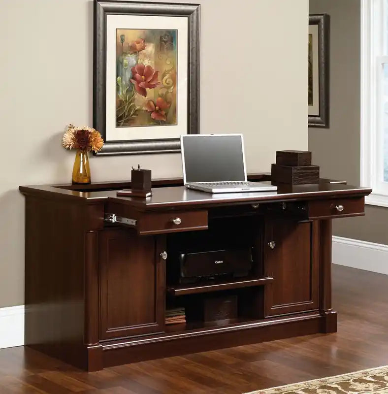 Palladia 62.05 Office Desk with Storage - Select Cherry