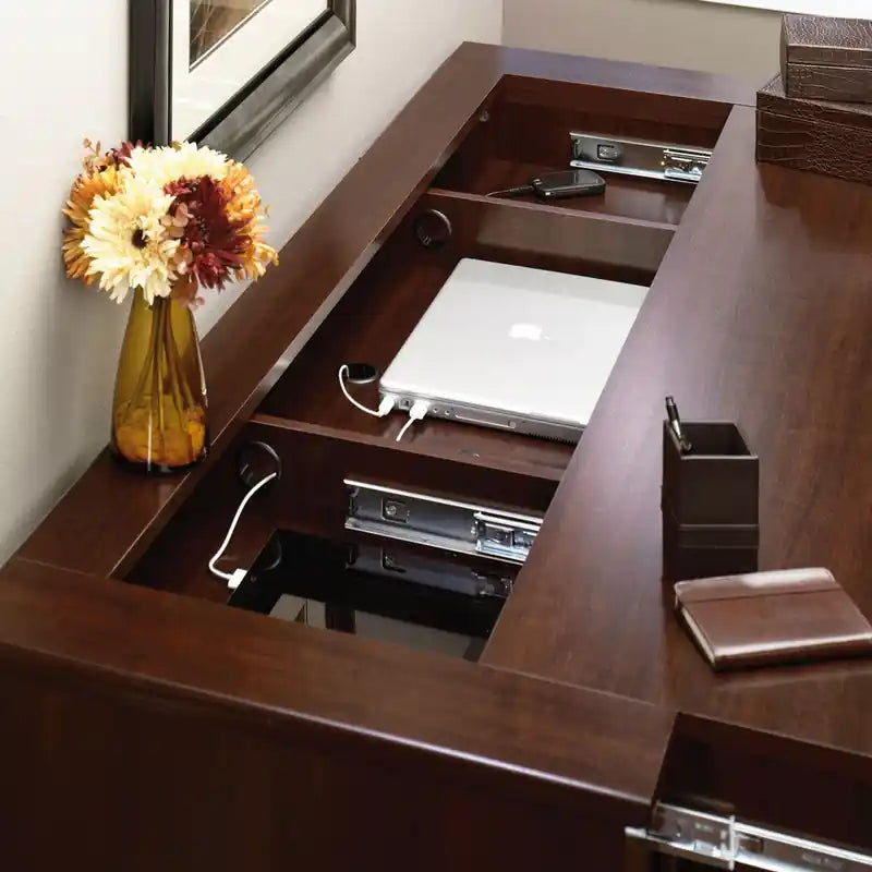 Palladia 62.05 Office Desk with Storage - Select Cherry
