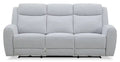 Reign 87 Fabric Power Reclining Sofa with USB Ports - Bronco Stone Grey