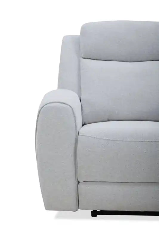 Reign 87 Fabric Power Reclining Sofa with USB Ports - Bronco Stone Grey