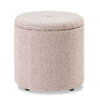Saskatchewan 14.75 Round Fabric Storage Ottoman
