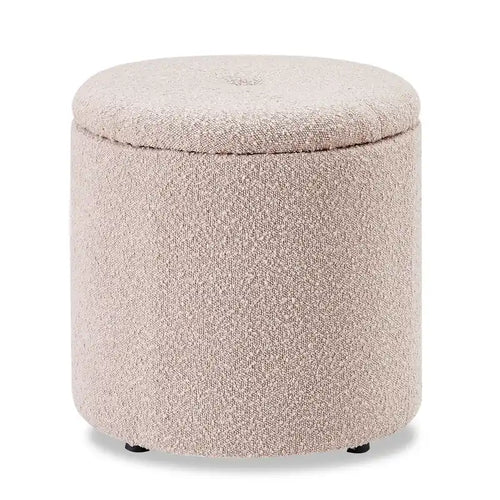 Saskatchewan 14.75 Round Fabric Storage Ottoman