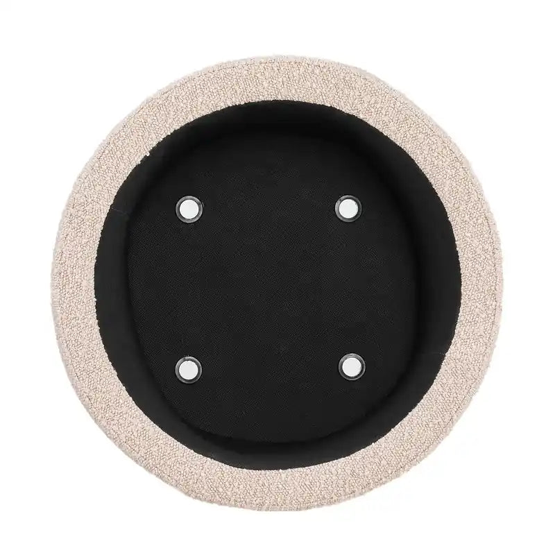Saskatchewan 14.75 Round Fabric Storage Ottoman