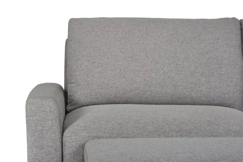 Wilson 77.5 Leather-Look Fabric Sleeper Sofa with Drop-Down Back Cushions and Metal Legs